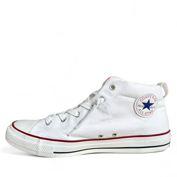 Converse Chuck Taylor All Star Street Mid White Natural 149546F Mens Size US 13 - Picture 5 of 11